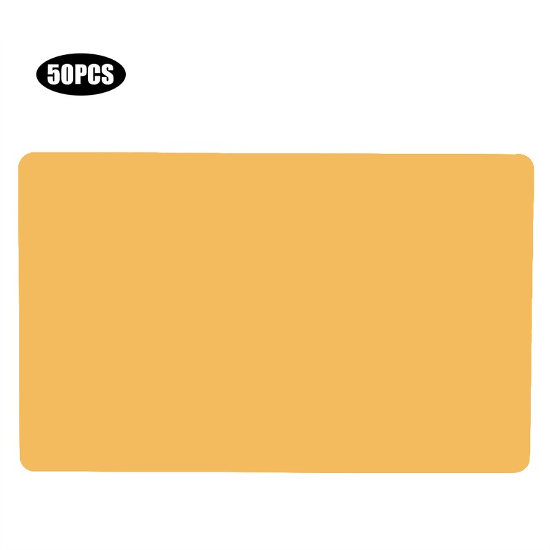 50Pcs Aluminium Alloy Business Card Exquisite Color Name Cards Business
