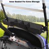 Golf Cart Front Inner Basket Mesh Storage Tray Organizer for
