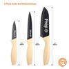 MasterChef Knife Set of 3 Kitchen Knives for Cooking (Chef,