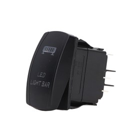 LED Light Bar Switch High Power 5PIN On/Off Minus40°C To 85°C DC12V/24V Preservative ABS Lamp Switch for Motorhome