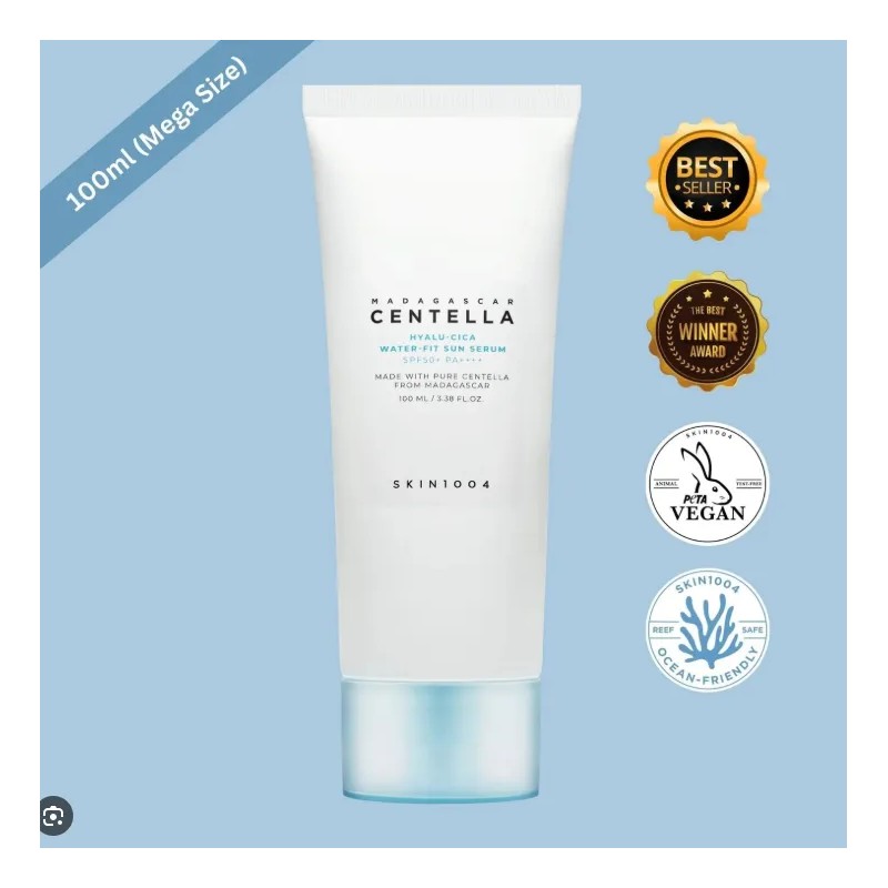 Mega Size Skin1004 Madagascar Hyalu Cica Water Fit Sun 100ml