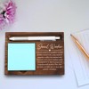 Wooden Sticky Note Holder for Social Workers, Appreciation Gift with