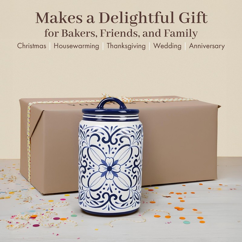 Young's Inc. Ceramic Cookie Jar - Cute Kitchen Counter Storage