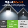 intelamp Solar Street Lights Outdoor Waterproof 3000LM 12500mAh Security Flood