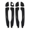 4PCS Black Exterior Door Handle Front Rear Left Driver Right