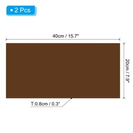 PATIKIL 15.7"x7.9" Magnetic Vent Cover, 2 Pack Floor Wall Air Registers Cover Strong Magnet Vent Blocker for Home RV HVAC Fireplace Furnace, Brown