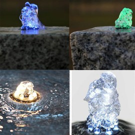 RGB Female Pond Lighting Fish Tank Rack LED Water Feature Pond Light Waterproof Display Water Feature Fish Rack, Multicolor 6 LED