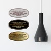 Signs ByLITA Victorian Please Do Not Flush Etiquette Sign (Brushed