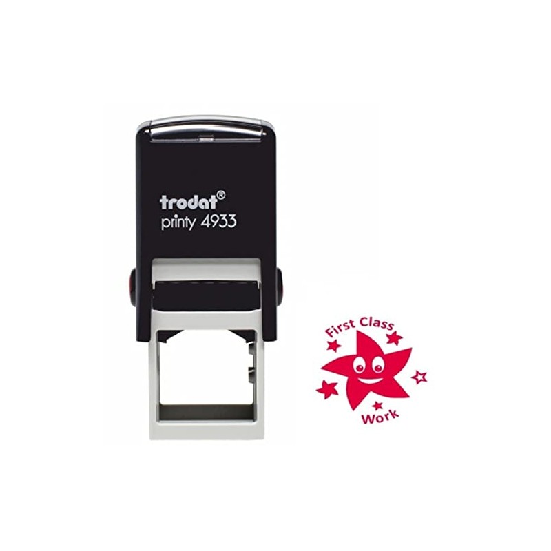 Trodat Teacher "First Class Work" Classmates Education Stamp,Black Body -