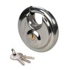 Silverline 436750 Stainless Steel Disc Padlock 90mm