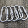 Zmart Carabiner 6 Pcs Travel Camping Aluminum Alloy Survival Gear