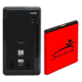 For Unimax Deep Stretch 2220mAh Displaceable Battery External Charger for Unimax UMX U693CL