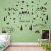 ANFRJJI Forest Theme Wall Decals - Dreamy Forest with Pine