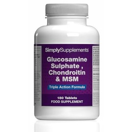 Glucosamine, Chondroitin & MSM | Comprehensive Formula to Support an Active Lifestyle | 2X 180 Tablets | Manufactured in The UK