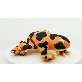 CWG Frog, Orange, Poison Dart, Very Nice Plush Stuffed Animal Toy     9"    RI11B258