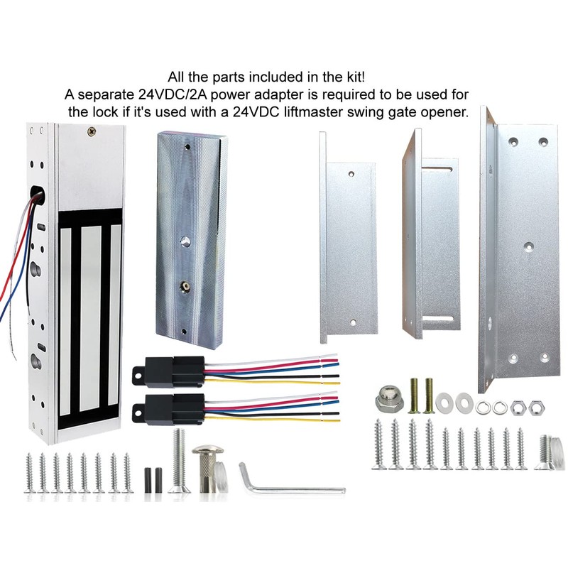 Mageway Waterproof 12VDC 24VDC Heavy Duty Magnetic Door Lock Gate