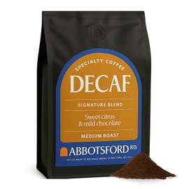 Decaf Ground Coffee, Sweet Citrus & Mild Chocolate Ground Coffee Medium Roast Signature Blend Swiss Water Processed Decaf Premium Coffee, 35.2 oz (2.2lb) Brooklyn Coffee Bag, Kosher Certified