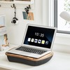 SONGMICS Lap Desk, Bed Tray, Laptop Table with Handle, Cushion,