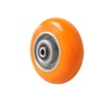 6"x2" Orange Polyurethane Caster Wheel, Supports 1,200 lbs. Each