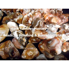 Ken&Judy's Collectibles,Paper&Bags Rockhound's Rock Tumbler DYNAMIC Plastic Pellets for Polish&Burnish Stage 4 oz