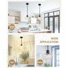 Emak 8 Inch Pendant Lights Kitchen Island, Black Pendant Light