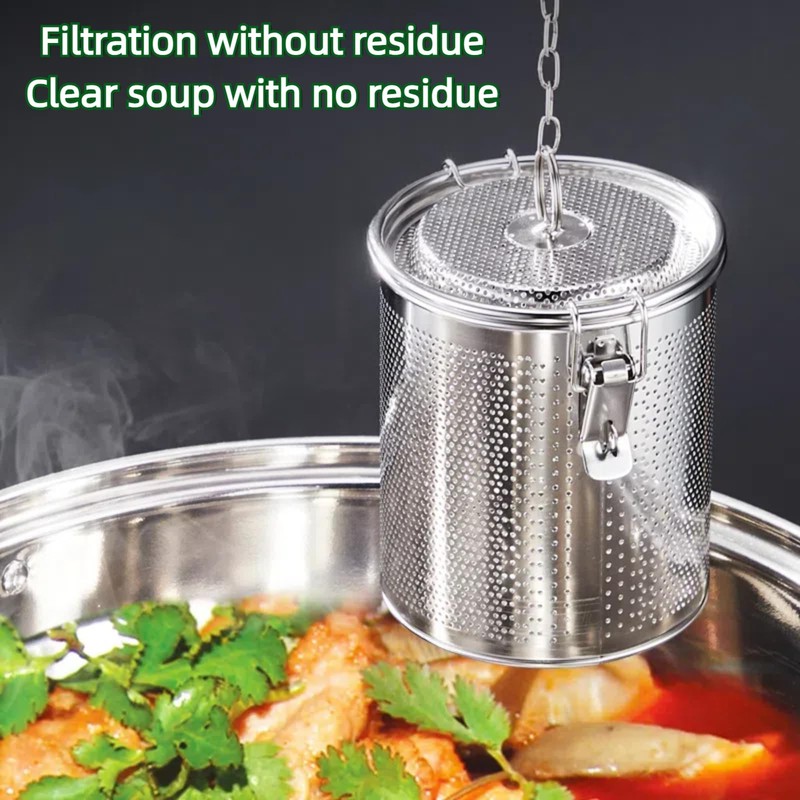 Vexillaris Seasoning Strainer, Stainless Steel Spice Filter, Cooking Spice Filter,