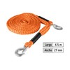 Truper CREM-7/8X45, Cuerda para remolque con ganchos, 7/8" x 4.5m