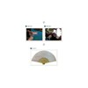 Rainbow Sky Hand Fan, 7.5 inch (35 cm), Karaki, Single