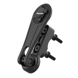 Rokform Motorcycle Phone Perch Mount, Fits Most Harley's, Metrics, and Indian Cruisers, Secures Cell Via Quad Tab Twist Lock Mount and Built-in Magnet (Black)