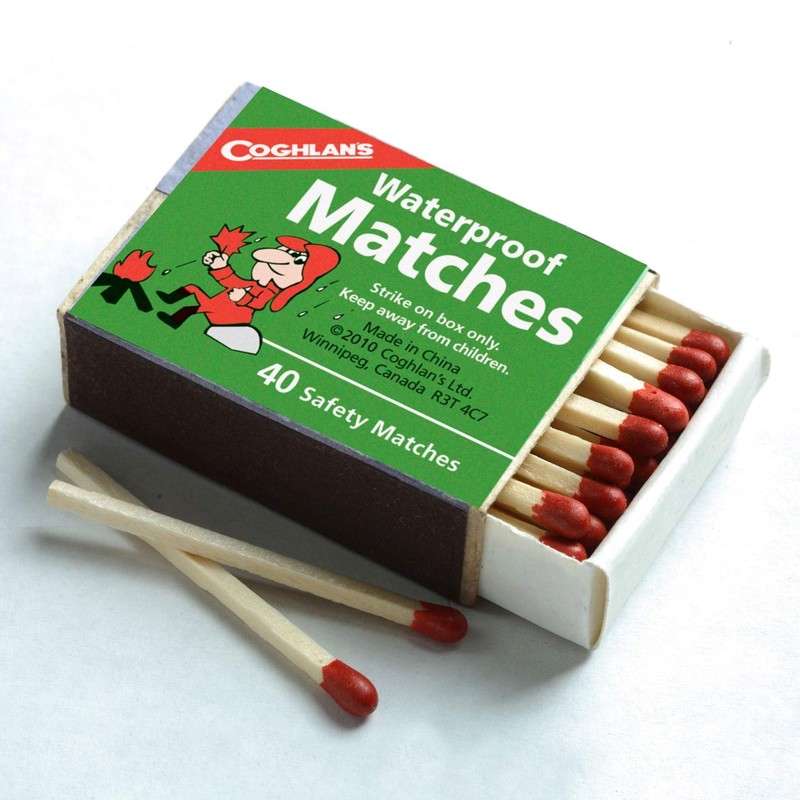 Coghlan's Waterproof Matches Wooden Fire Starters (3-Pack of 4-40 Count
