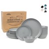 Grow Forward 24-piece Premium Wheat Straw Dinnerware Sets for 8