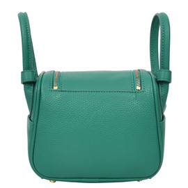 Womens Faux Leather Shoulder Bag Mini Fashion Handbag Celeste (Green)