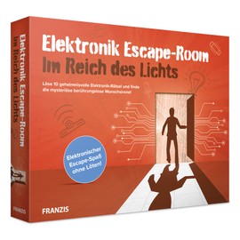 FRANZIS 67180 Escape Room: In the realm of light, solve 10 mysterious electronic puzzles, electronic escape fun (without soldering)