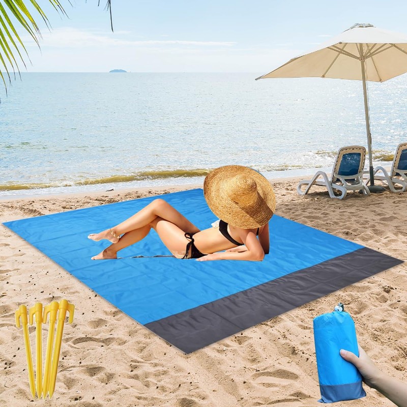 WAYBWZDQ 210 x 200 cm Beach Blanket, Extra Large Outdoor
