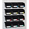 WallPeg Pegboard Bins - Hook to Peg Board Panels –