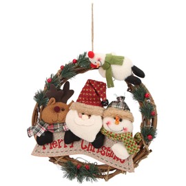 Guirnaldas Navideñas Colgante para Exteriores, Collar de Muñeca, Decoración Navideña, Adorno de Navidad, Arreglos Florales