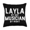 Layla Musician Costume Gen Z Millennial Music Layla Song Throw