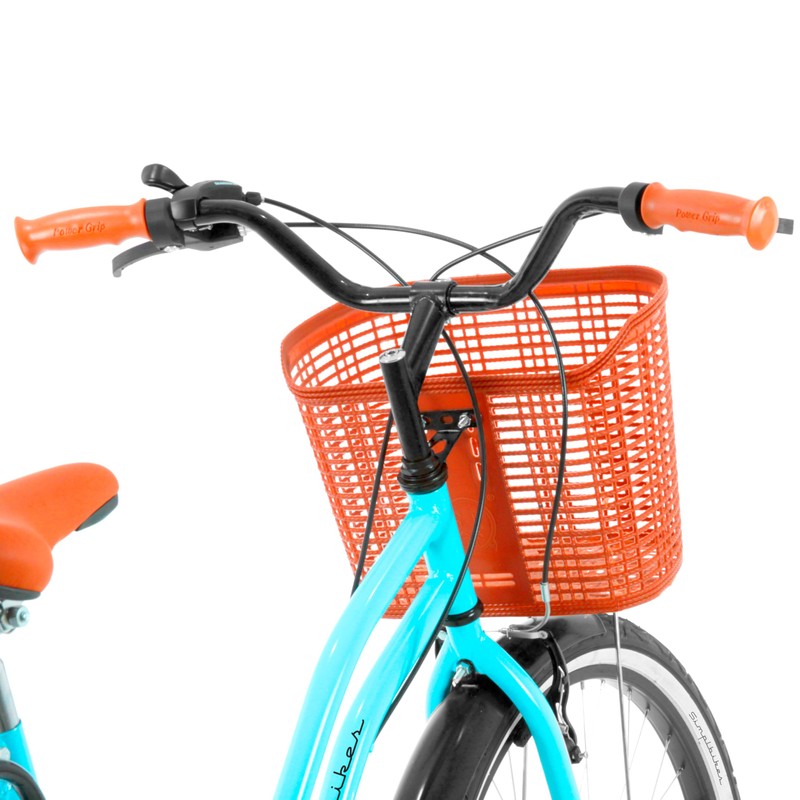 Simplbikes Canasta Plástica Tipo Mimbre para Bicicleta