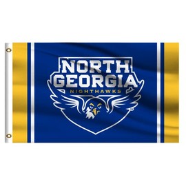 College Flag Outdoor Compatible for Nighthawks,North Georgia Outside UNG 3x5 University Banner,Double Sided