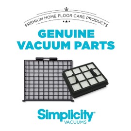 Simplicity Vacuums Vacuum Filter Replacement for Scout and Scout Plus Simplicity Vacuum Canister, Set of 2 Filters Uses HEPA Media to Contain Household Dust and Dirt, SSFPK