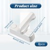 8Pcs Sash Jammer Blocker, Door Jammer Sash Window Locks for