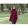 SAOL 100% Merino Wool Cable Knit Ladies Irish Aran Poncho