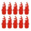sourcing map 10Pcs Spiral Cone Nozzles, 1" Male PP Plastic