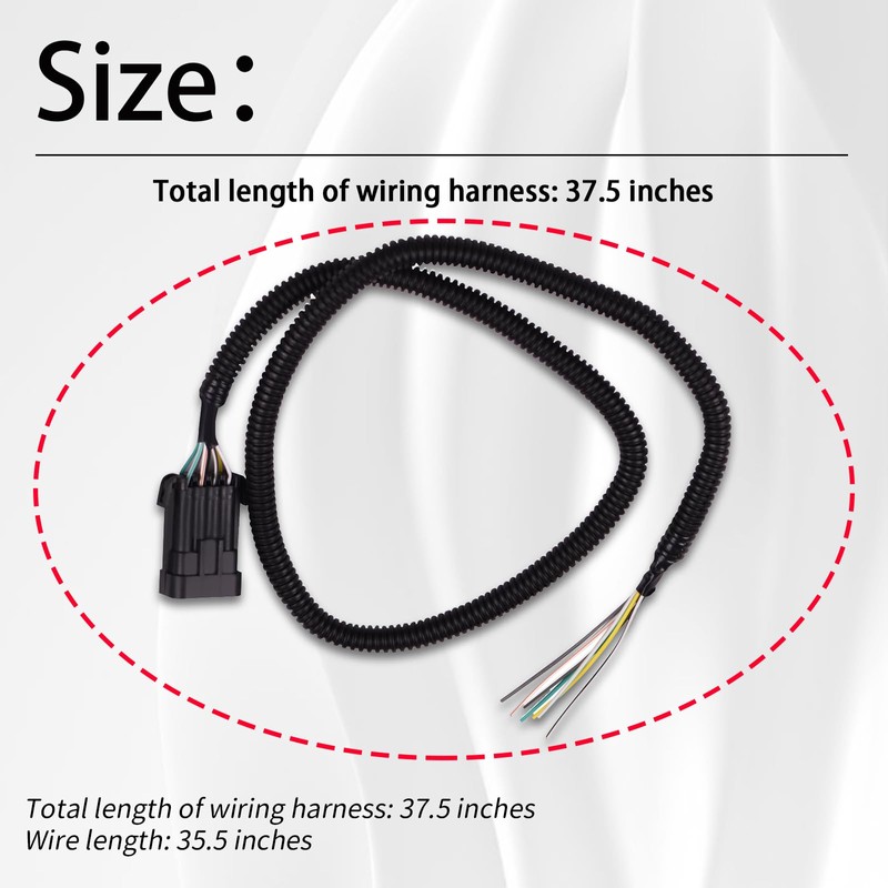 XTPTFABS 558-400 Input Output Wiring Harness/8-Pin J1A/B Input/Output Connector Compatible