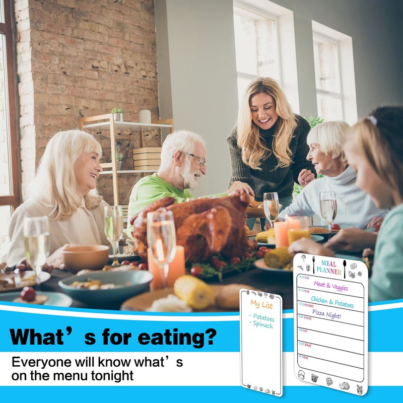 Dacitiery Magnetic Weekly Planner, 2 Pack A4 Weekly Planner Whiteboard,