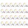 Amico 24Pack5/6 Inch5CCT LED Recessed Lighting, Dimmable,2,7K/
