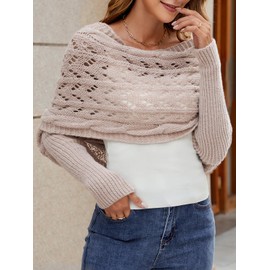 Wantonfy Scarf Women's Sleeves Scarf Sweater Wrap Pashmina Scarves and Scarves for Autumn Winter, Camel