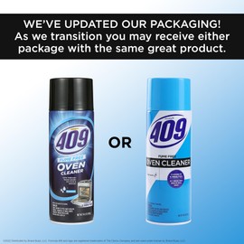 409 Fume Free Aerosol Oven Cleaner Spray, Cuts Through Grease on Grill & Stove Top, Cleans in 5 Min, Powerful Clean You Can Trust, Kitchen Cleaning Supplies - Fresh Scent - 14.5 Oz