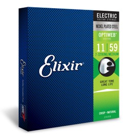 Elixir Nickel Guitar Strings With Optiweb Coating, Lightweight, For Electric Guitars
