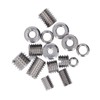 75Pcs Stainless Steel Threaded Inserts Nuts Assortment Tool Kit for
